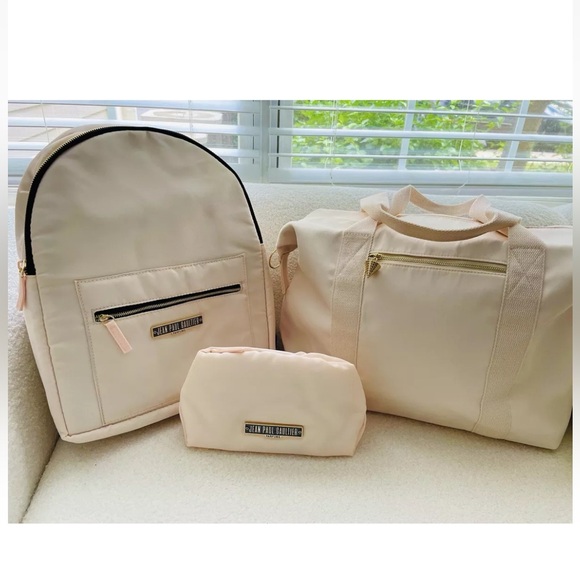 3 Jean Paul Bags ( BackPack Bag + Parfums Pouch + Travel Bag ) - Picture 1 of 16